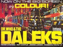 Doctor Who & The Daleks 1960s British Quad (27 x 40 inch) Movie Poster reissue