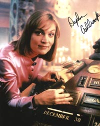 Doctor Who Autographed Photo: Daphne Ashbrook at the TARDIS Console